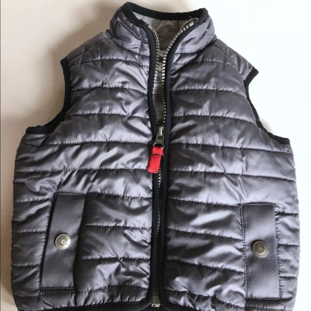 6 month carters boys puffer gray vest coat jacket